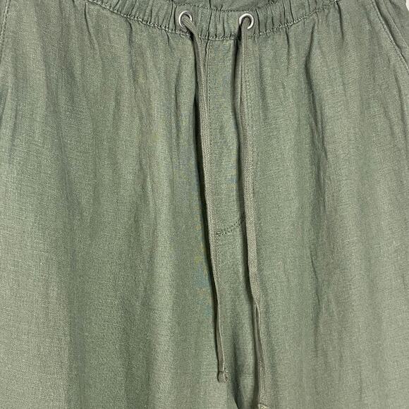 SOCIAL ‎ STANDARD BY SANCTUARY OLIVE GREEN LINEN BLEND PANTS SIZE XXL - Picture 3 of 8